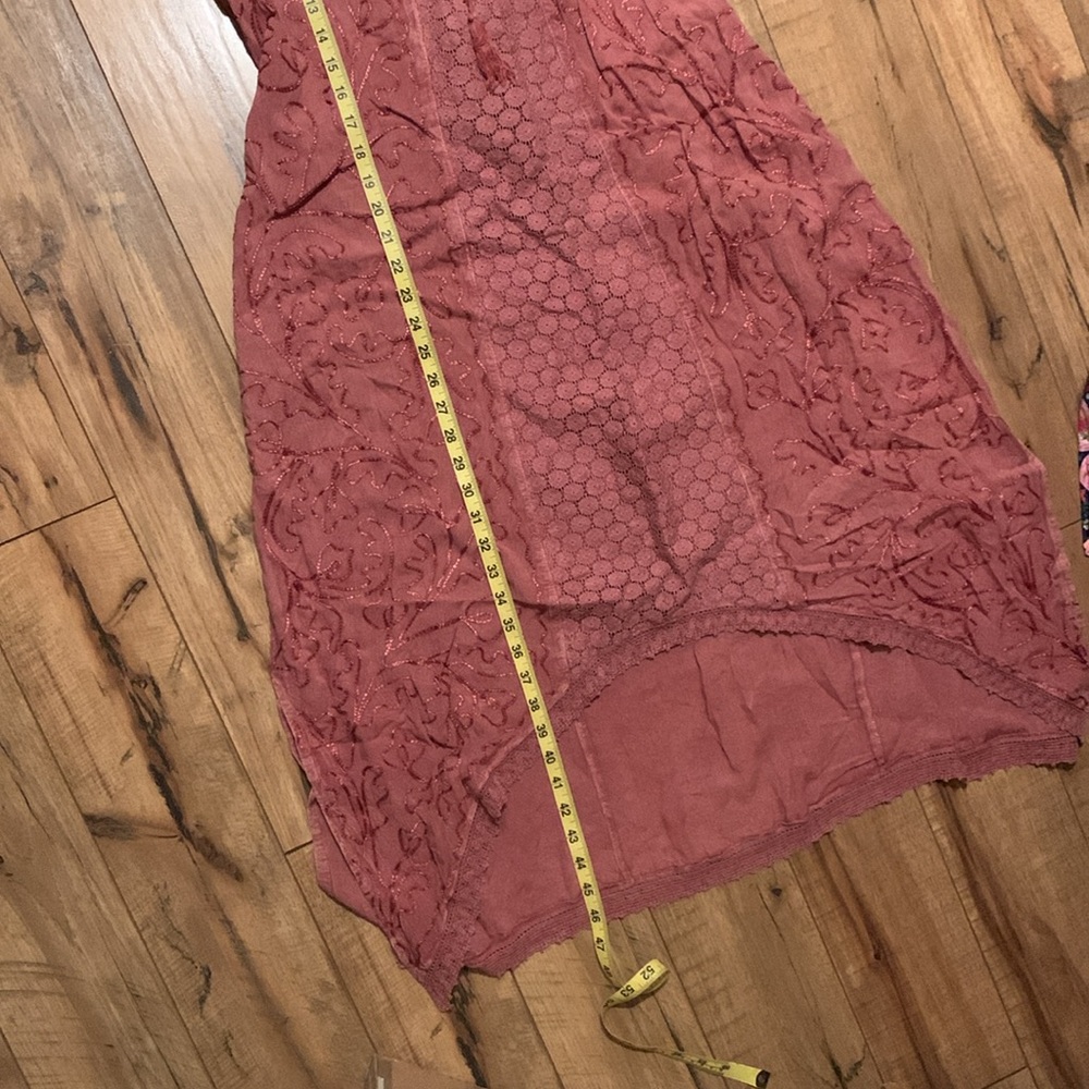Ananda’s Sleeveless Lace Midi Dress in Rose - Picture 7 of 13